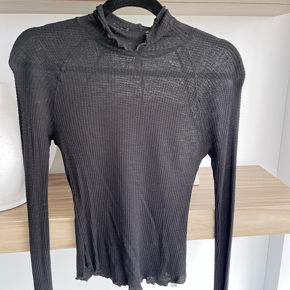 Free People Sheer Turtleneck
